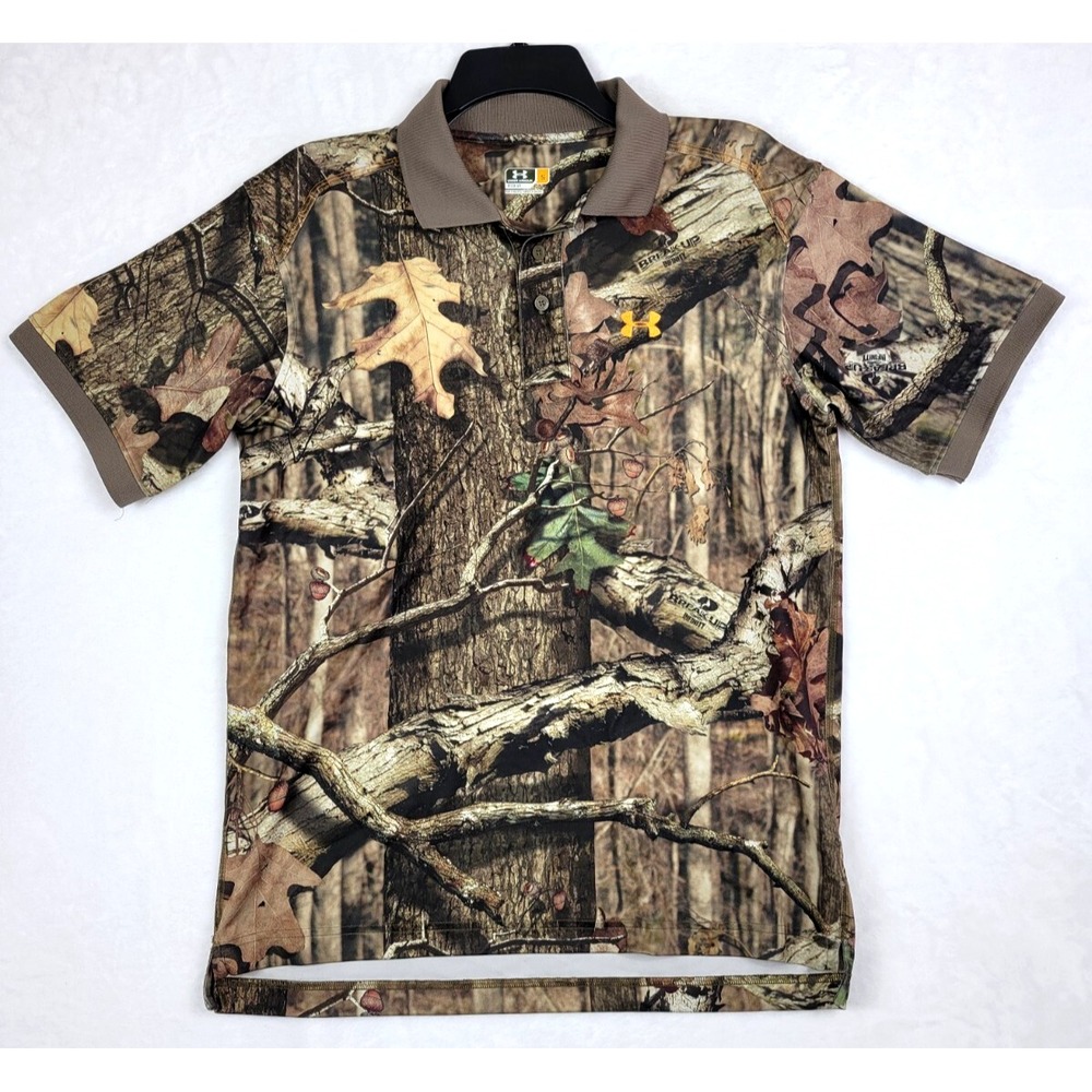 Under Armour Polo Mens Small Break Up Infinity Performance Hunting Camo EC - Picture 1 of 11